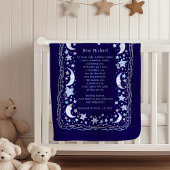 Speciale gebedsdeken voor de doop van een babyjong fleece deken