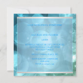 Speciale gebeurtenis Elegant Silver Blue Star-bell Kaart (Achterkant)