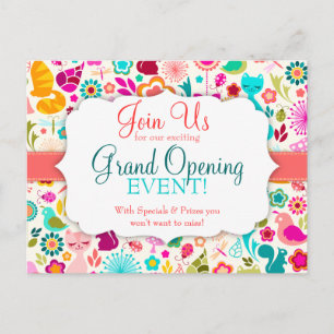 Speciale gebeurtenis Kat tuin Uitnodiging Briefkaart