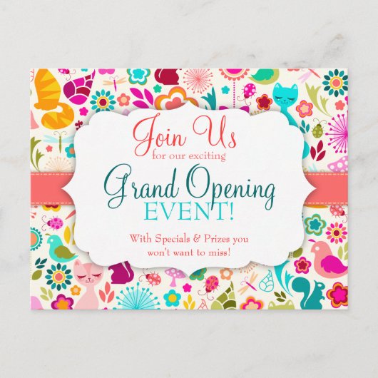 Speciale gebeurtenis Kat tuin Uitnodiging Briefkaart (Voorkant)