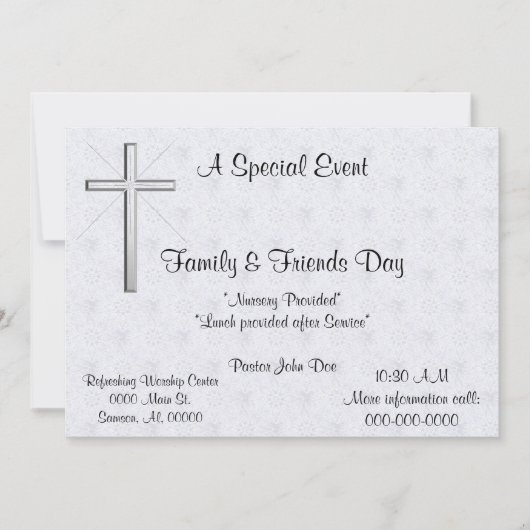 Speciale gebeurtenis met betrekking tot de kerkuit kaart (Voorkant)