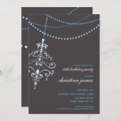 SPECIALE GEBEURTENIS NODIGT :: kroonluchter + lich Kaart (Voorkant / Achterkant)