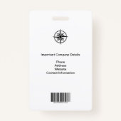 SPECIALE GEBEURTENIS PERSKAART EN FOTO I.D. BADGE (Achterkant)