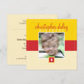 SPECIALE GEBEURTENIS UITNODIGINGEN:: mooi plein 2S Kaart (Voorkant / Achterkant)