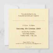 SPECIALE GEBEURTENIS UITNODIGINGEN:: mooi plein 2S Kaart (Achterkant)