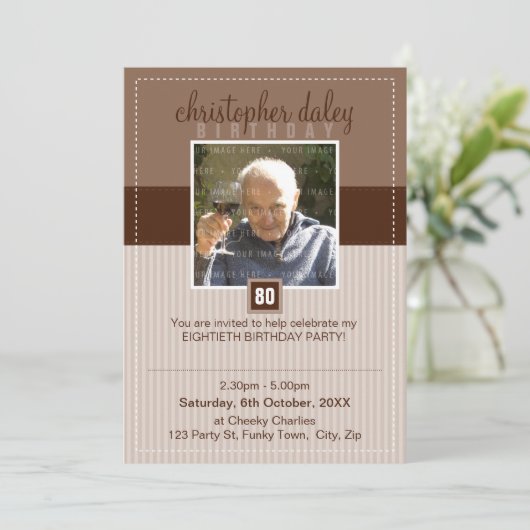 SPECIALE GEBEURTENIS UITNODIGINGEN:: mooi plein 7P Kaart (Staand voorkant)