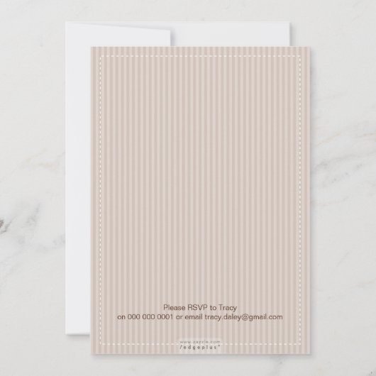 SPECIALE GEBEURTENIS UITNODIGINGEN:: mooi plein 7P Kaart (Achterkant)