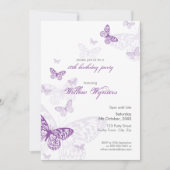 SPECIALE GEBEURTENIS UITNODIGT:: Butterflies 3P Kaart (Voorkant)