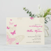 SPECIALE GEBEURTENIS UITNODIGT:: Butterflies 4L Kaart (Staand voorkant)