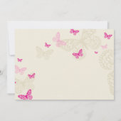 SPECIALE GEBEURTENIS UITNODIGT:: Butterflies 4L Kaart (Achterkant)