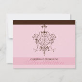 SPECIALE GEBEURTENIS UITNODIGT:: kroonluchter 2L Kaart (Voorkant)