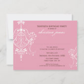 SPECIALE GEBEURTENIS UITNODIGT:: kroonluchter 2L Kaart (Achterkant)