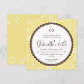 SPECIALE GEBEURTENIS UITNODIGT:: ronde scallop 4SQ Kaart (Voorkant / Achterkant)