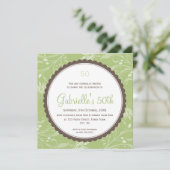 SPECIALE GEBEURTENIS UITNODIGT:: ronde scallop 5SQ Kaart (Staand voorkant)