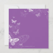 SPECIALE GEBEURTENIS UITNODIGT:: Vlinders 3SQ Kaart (Achterkant)