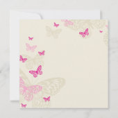 SPECIALE GEBEURTENIS UITNODIGT:: Vlinders 4SQ Kaart (Achterkant)