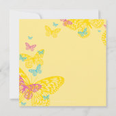 SPECIALE GEBEURTENIS UITNODIGT:: Vlinders 6SQ Kaart (Achterkant)