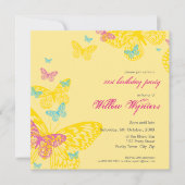 SPECIALE GEBEURTENIS UITNODIGT:: Vlinders 6SQ Kaart (Voorkant)