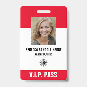 SPECIALE GEBEURTENIS V.I.P.-PAS - Foto I.D. Badge