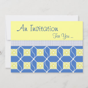 Speciale gebeurtenis voor blauw en geel kaart