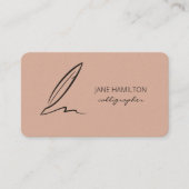 Speciale gebeurtenis voor Calligrapher Wedding Visitekaartje (Voorkant)