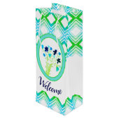 Speciale gebeurtenis Welkome flaconverpakking Wijn Cadeautas (Achterkant Gekanteld)