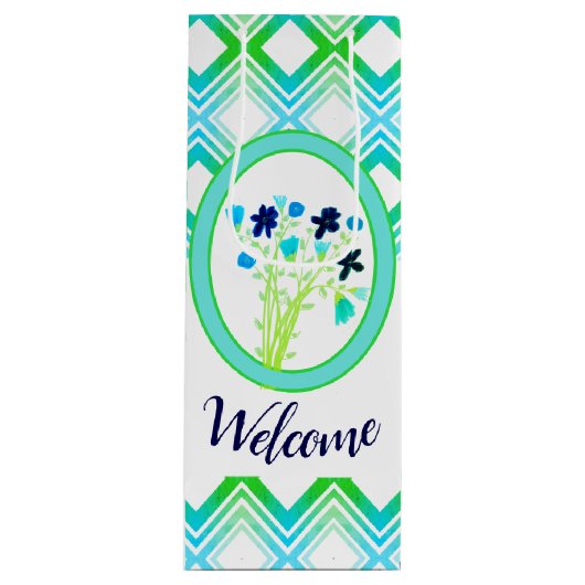 Speciale gebeurtenis Welkome flaconverpakking Wijn Cadeautas (Voorkant)