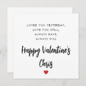 Speciale Gedicht Valentijnsdag Kaart (Voorkant / Achterkant)