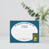 SPECIALE GEHEUGEN VAN U Foto Share Memory Card Briefkaart (Staand voorkant)