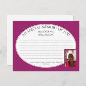 SPECIALE GEHEUGEN VAN U Foto Share Memory Card Briefkaart (Voorkant / Achterkant)