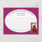 SPECIALE GEHEUGEN VAN U Foto Share Memory Card Briefkaart (Voorkant)