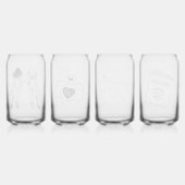 Speciale gelegenheden met een reisthema Glazen set (Achterkant)