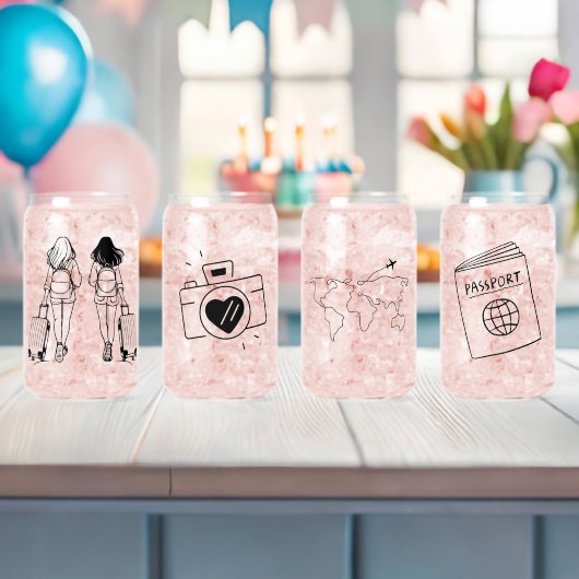 Speciale gelegenheden met een reisthema Glazen set (Insitu (Baby Shower))