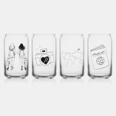 Speciale gelegenheden met een reisthema Glazen set (Voorkant)