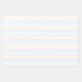 Speciale gelegenheden Pastel Snoep Stripes Retro Inpakpapier Vel (Voorkant 3)