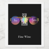 Speciale gelegenheden voor VIN Specs Wijn Etiket (Enkel label)