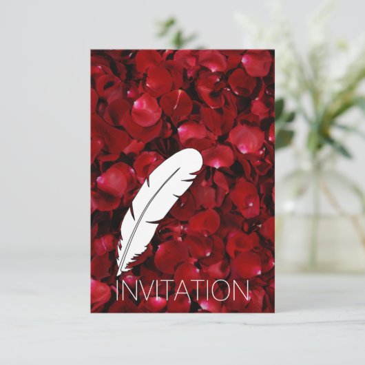 Speciale gelegenheid diner uitnodiging (Staand voorkant)