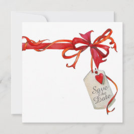 Speciale gelegenheid Red Ribbon en Roos Uitnodigin Kaart