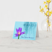 Speciale gelegenheid Water Lily Note Wenskaarten Kaart (Gele Bloem)