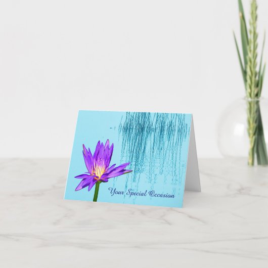 Speciale gelegenheid Water Lily Note Wenskaarten Kaart (Voorkant)