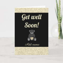 Speciale gepersonaliseerde get well soon kaart
