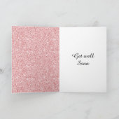 Speciale gepersonaliseerde get well soon kaart (Binnen)