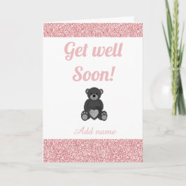 Speciale gepersonaliseerde get well soon kaart