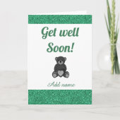 Speciale gepersonaliseerde get well soon kaart (Voorkant)