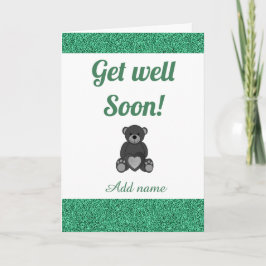 Speciale gepersonaliseerde get well soon kaart