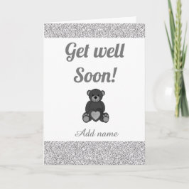 Speciale gepersonaliseerde get well soon kaart