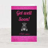 Speciale gepersonaliseerde get well soon kaart (Voorkant)