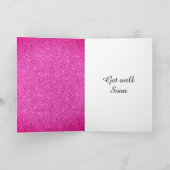 Speciale gepersonaliseerde get well soon kaart (Binnen)