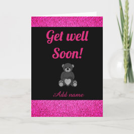 Speciale gepersonaliseerde get well soon kaart