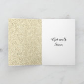 Speciale gepersonaliseerde get well soon kaart (Binnen)